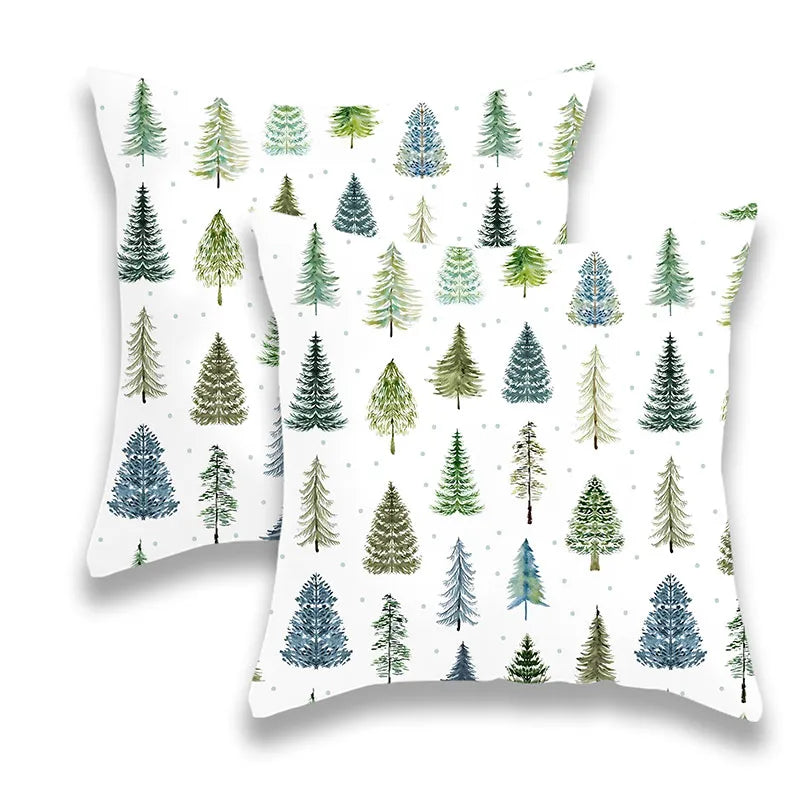 Simple style tree pillow cover