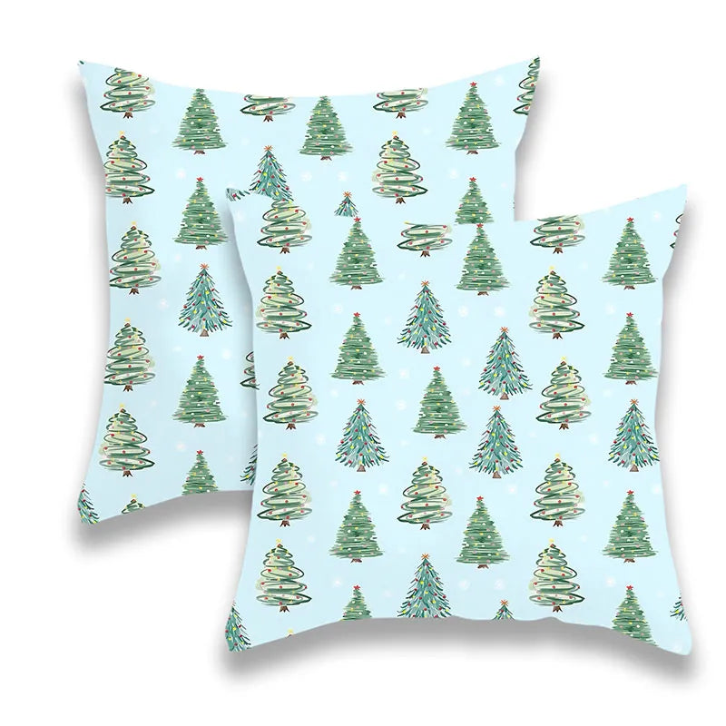 Christmas tree decoration pillow cover