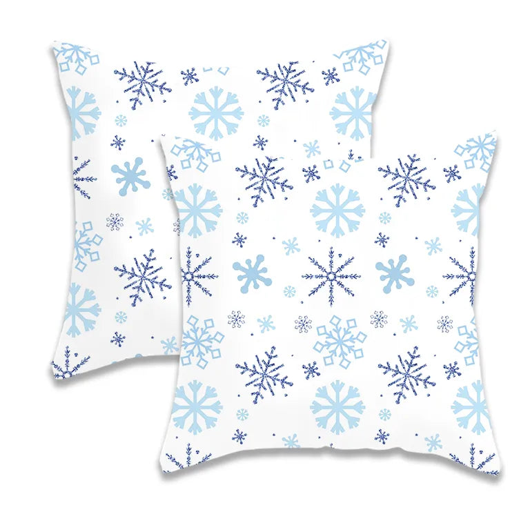 Decorative snowflake pillowcase
