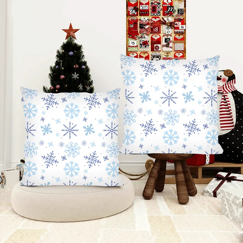 Decorative snowflake pillowcase