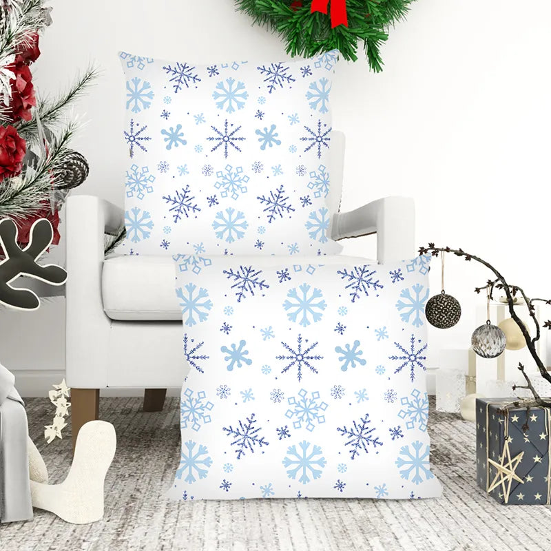 Decorative snowflake pillowcase