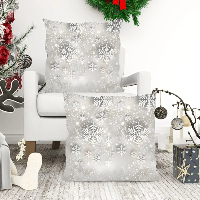 Snowflake pillow cover