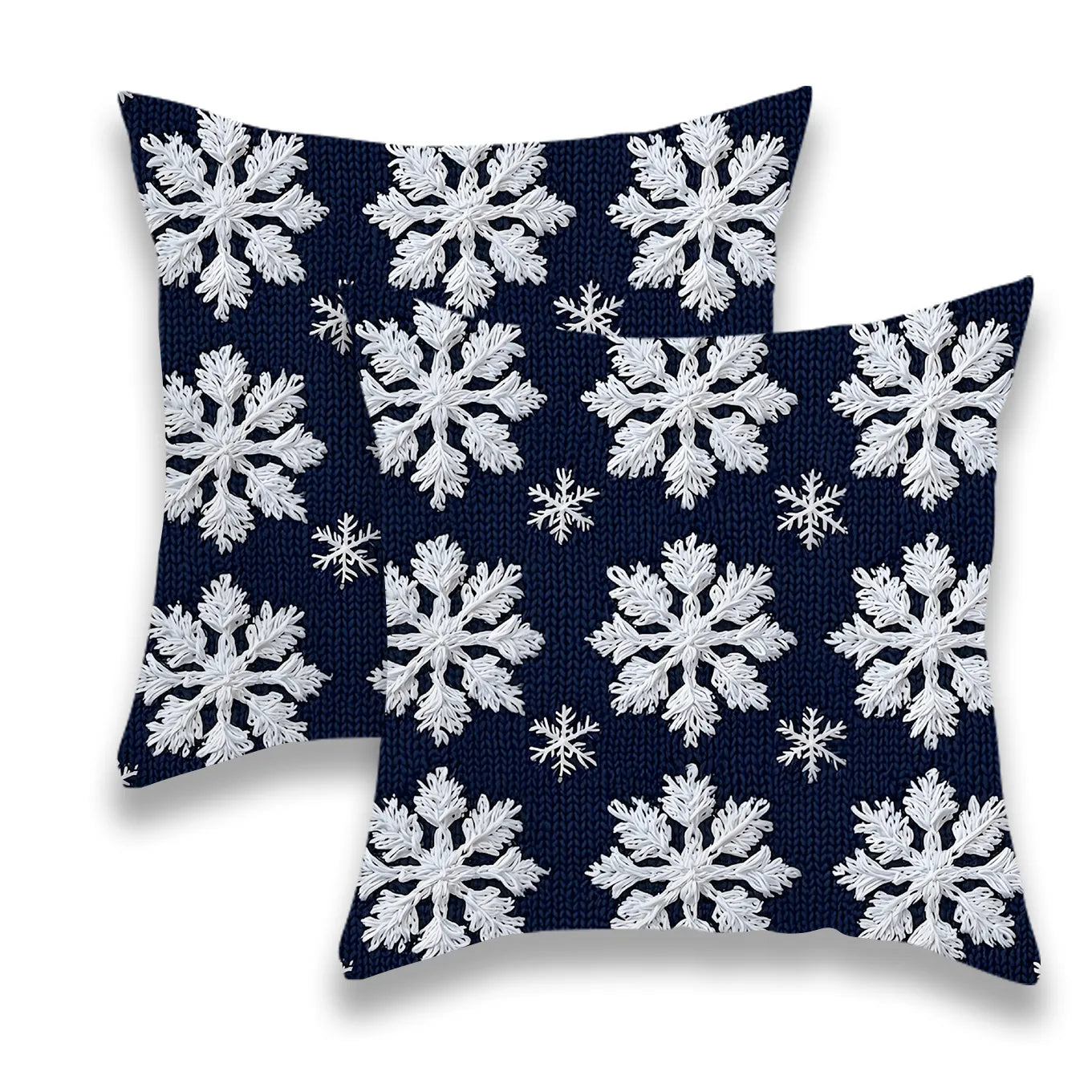2-Pack contemporary velvet throw cushion covers