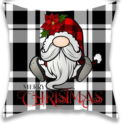 Christmas Word Throw Pillow Cover