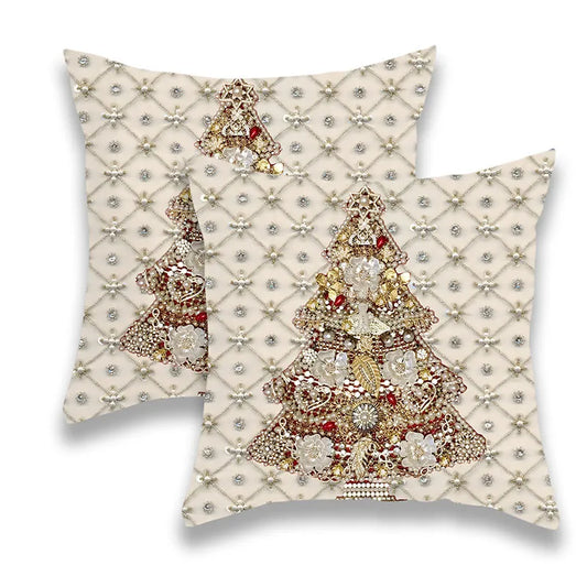 18x18 Christmas 3D Christmas Tree Pillow Cover