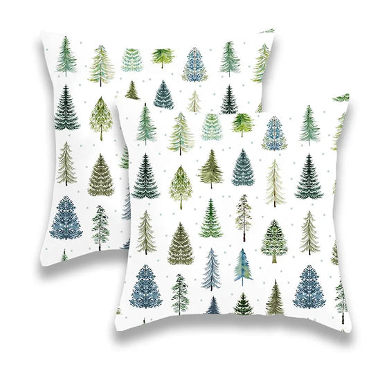 Christmas Simple Style Tree Pillow Cover