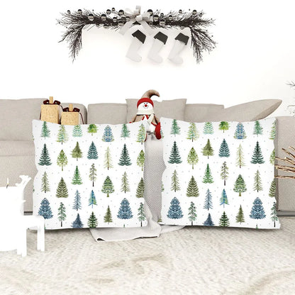 Christmas Simple Style Tree Pillow Cover