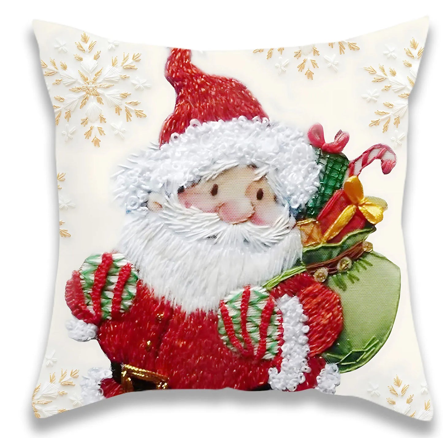 Christmas Winter Christmas Tree Snowman Pillow Cover