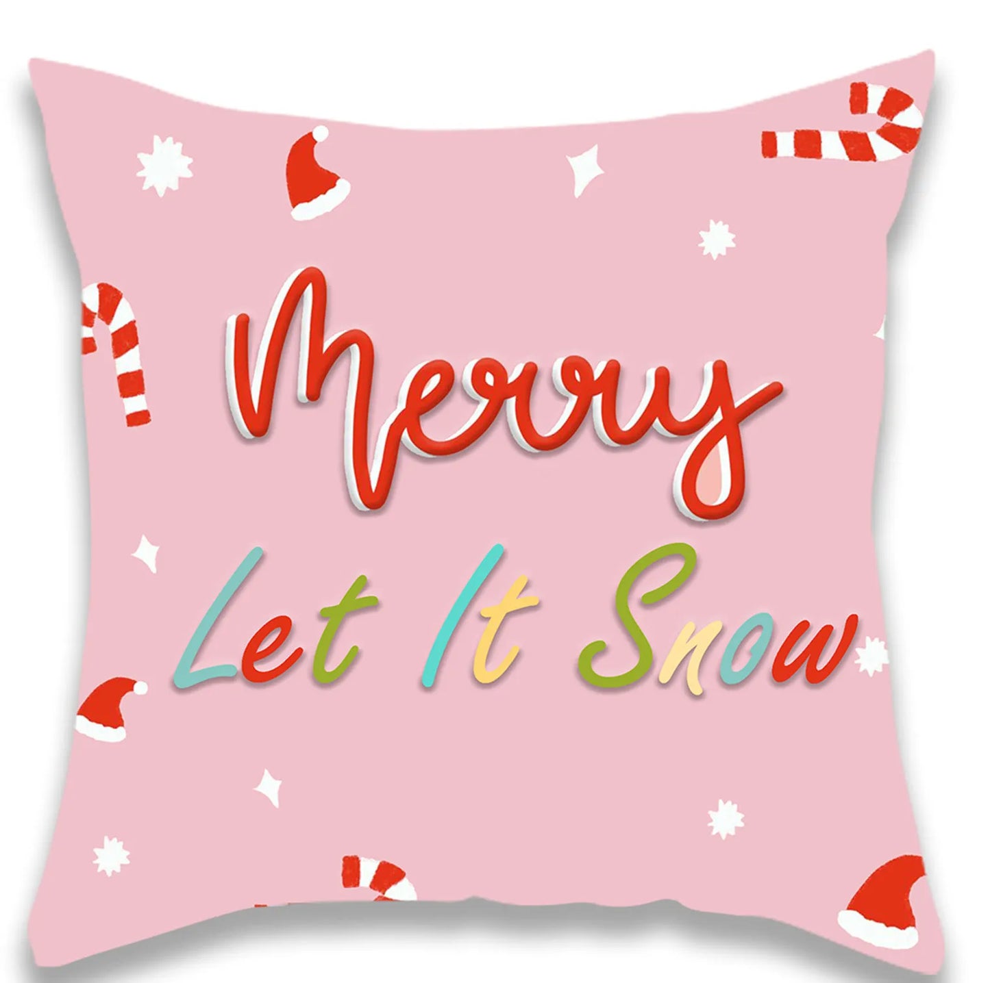 Christmas JOY Cartoon Pillow Cover