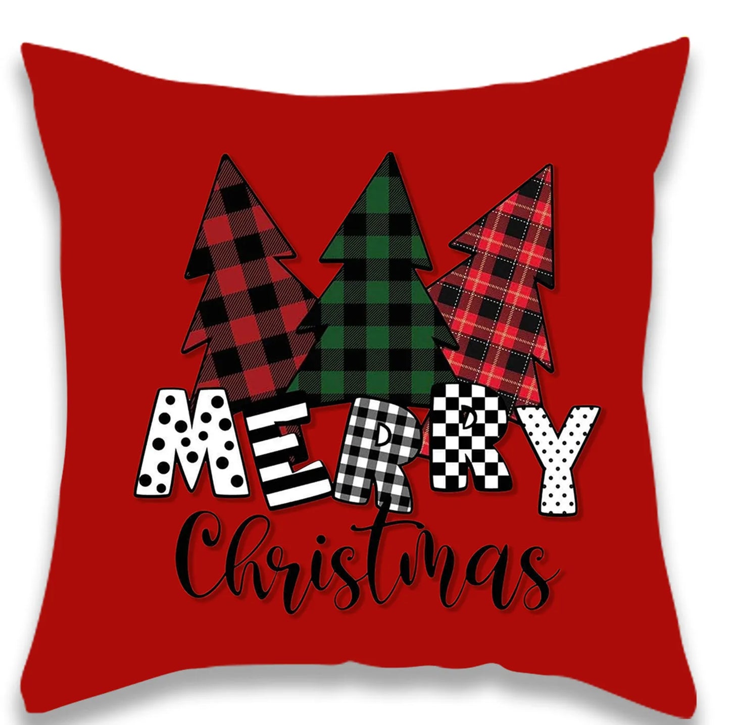 Christmas Red Festival Pillow Cover