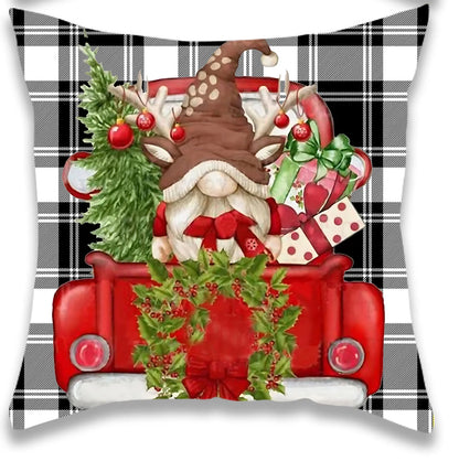 Christmas Red Festival Pillow Cover