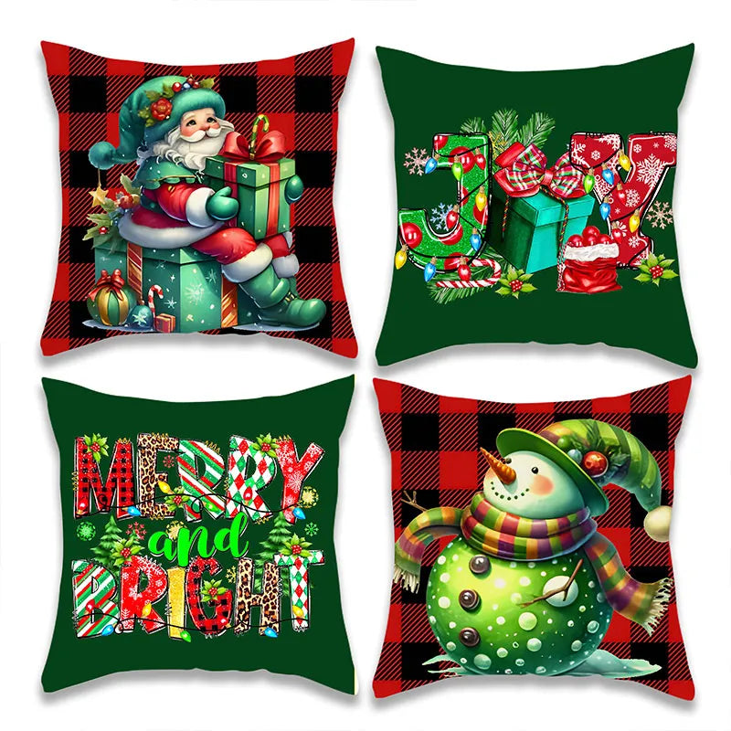 Christmas Green Pillow Cover