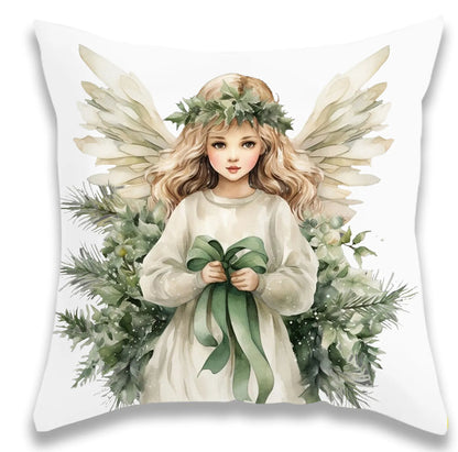 Christmas Cute Baby Angel Pillow Cover