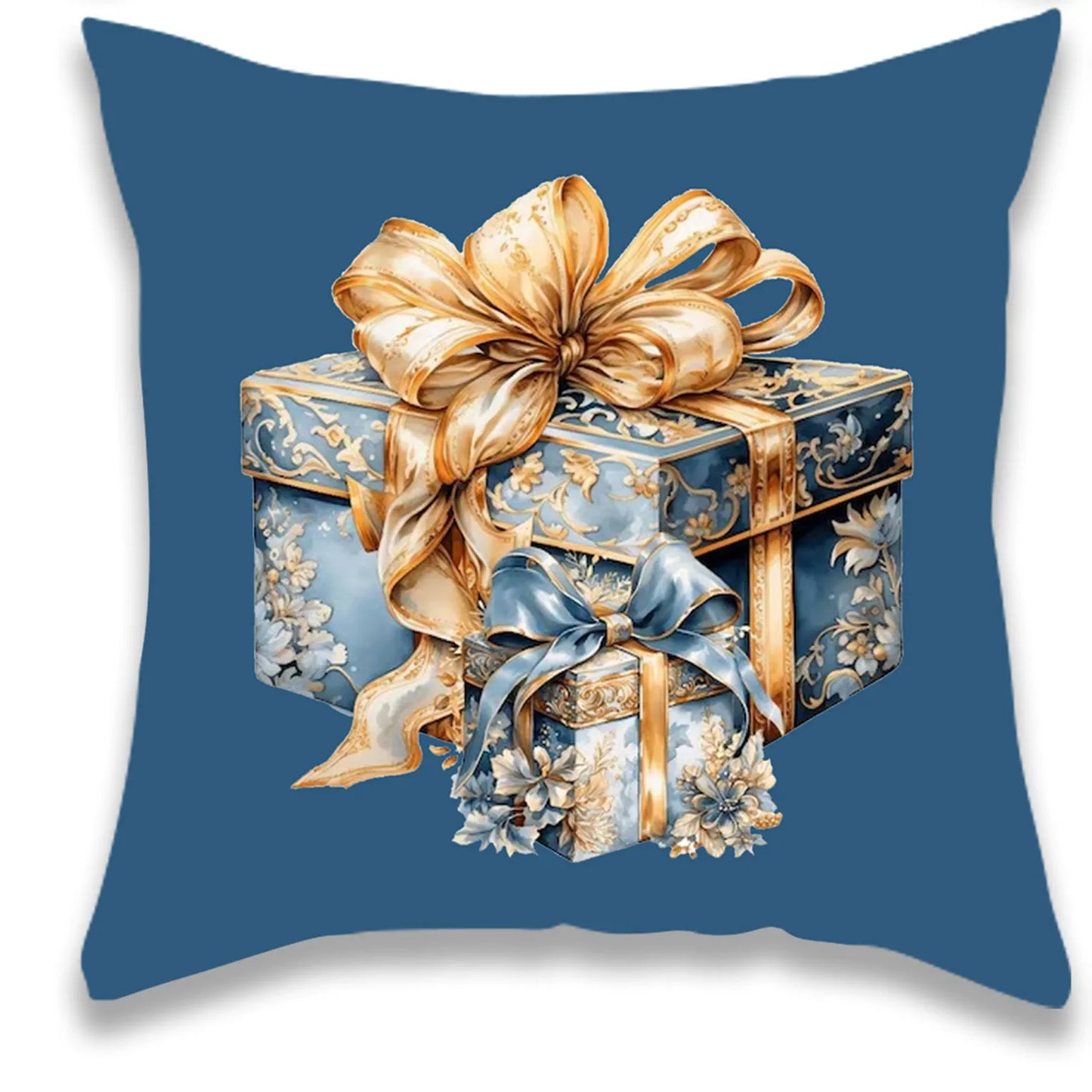 Christmas Santa Claus and Gifts Pillow Cover