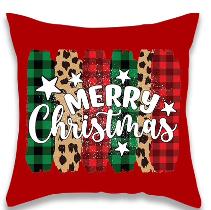 Christmas Festive Cow Pillow Cover