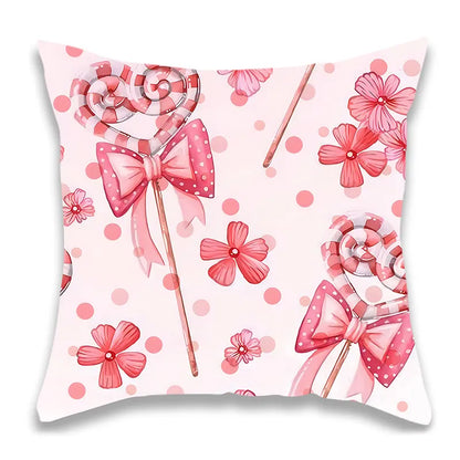 Pink Angel Girl Christmas Pillowcase