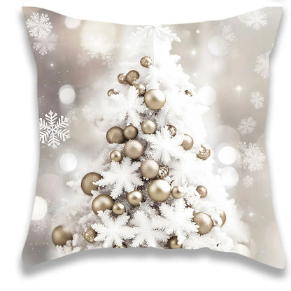 Christmas Silver Style Pillow Cover