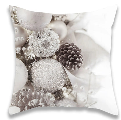 Christmas Silver Style Pillow Cover