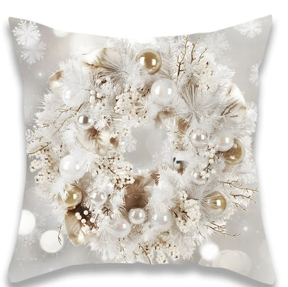 Christmas Silver Style Pillow Cover