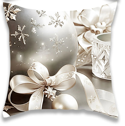 Christmas Silver Style Pillow Cover