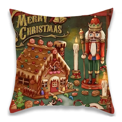 Vintage Christmas Themed Pillowcase