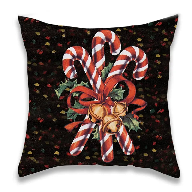 Vintage Santa Candy Canes Pillowcase