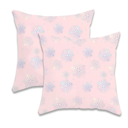 Christmas Gradient Snowflake Pillow Case