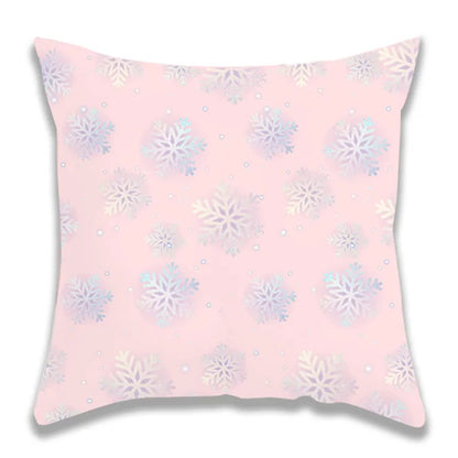 Christmas Gradient Snowflake Pillow Case