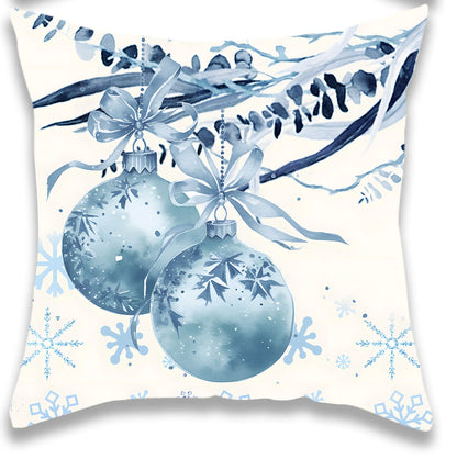 Cute Snowman Christmas Ball Pillowcase