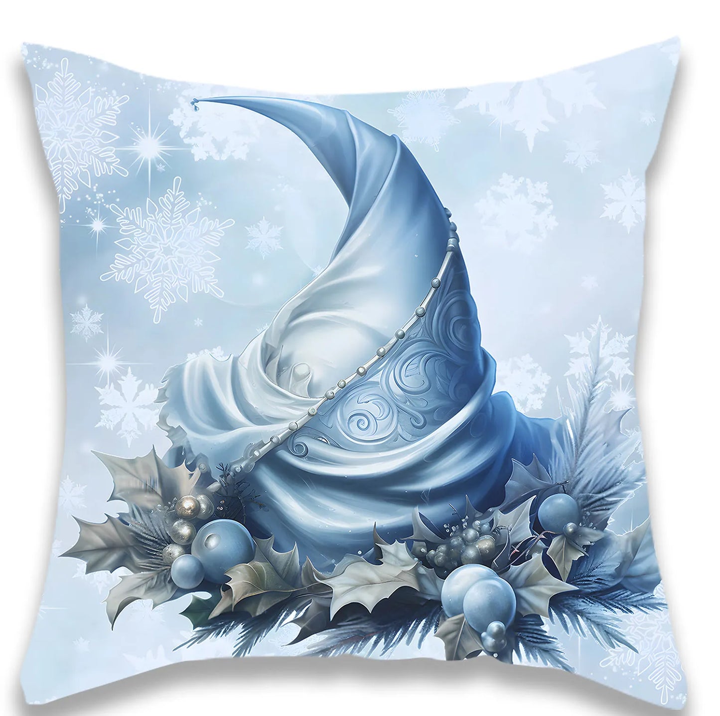 Christmas Blue Nutcracker Bell Pillowcase