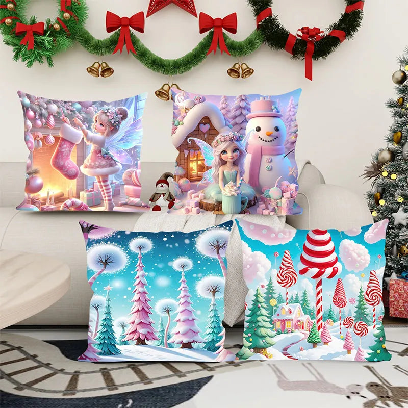 3D Cute Angel Girl Christmas Pillowcase