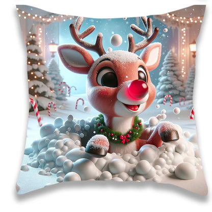 Christmas Cute Cartoon Character Pillowcase