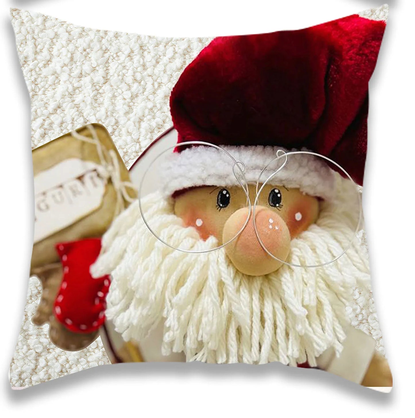 Christmas Cute Santa Pillow Cover