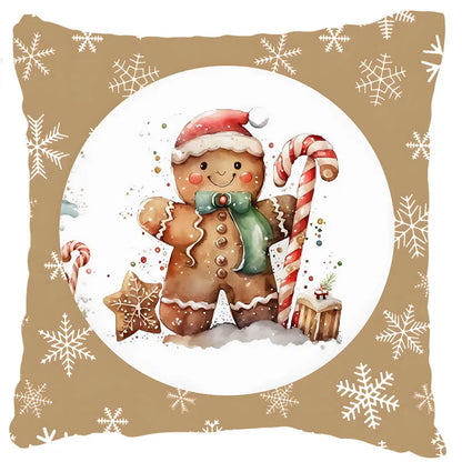 Christmas Gingerbread Pillow Cover