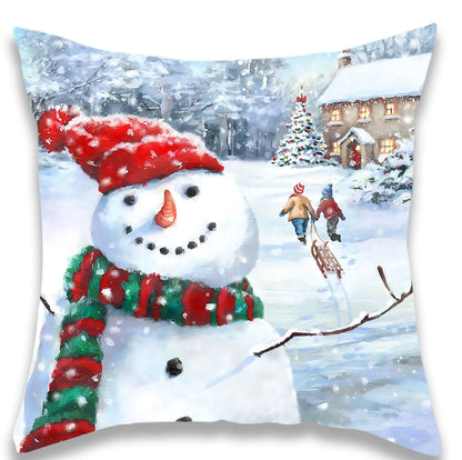 Christmas Snow Santa Pillowcase