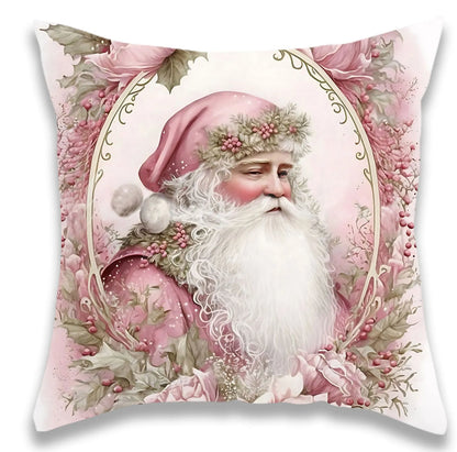 Christmas Pink Victoria Pillow Cover