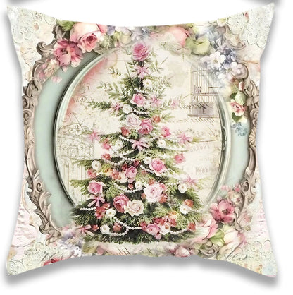 French Victorian Christmas Pillowcase