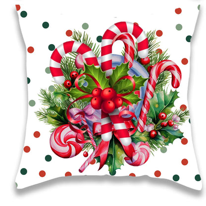 Cartoon Christmas Candy Pillowcase