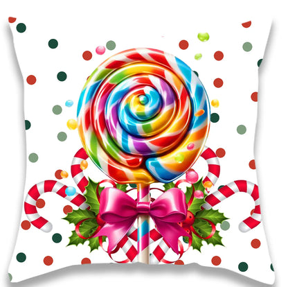 Cartoon Christmas Candy Pillowcase