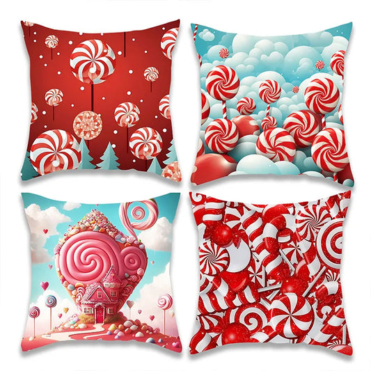 Personalised Candy Pattern Pillow Cover