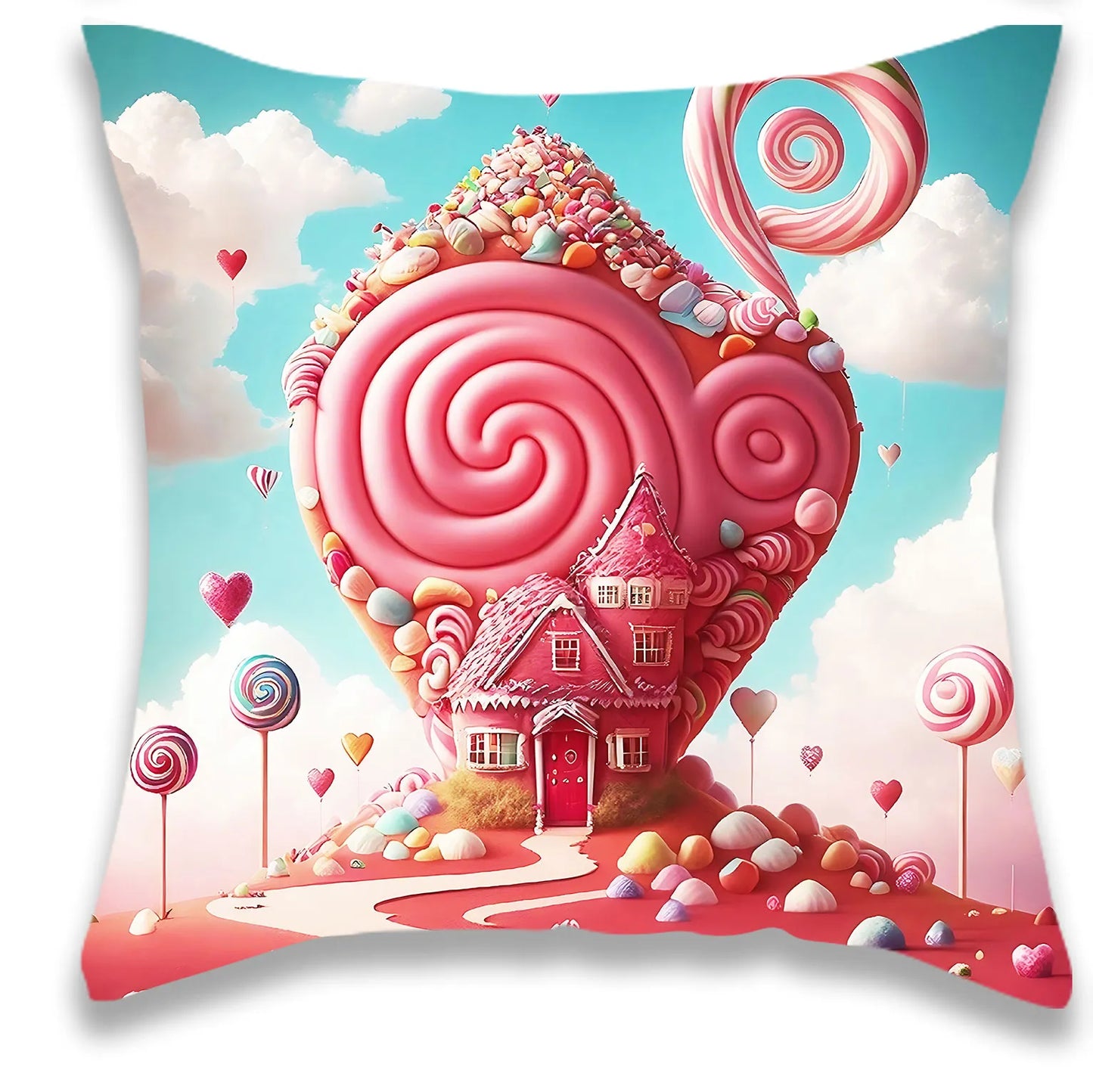 Personalised Candy Pattern Pillow Cover