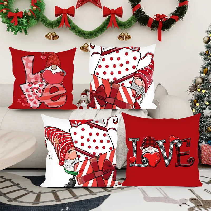 Christmas Red Festive Pillowcase