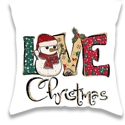 Christmas Watercolor Character Pillowcase