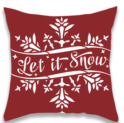 Christmas Text and Truck Pillow Cover