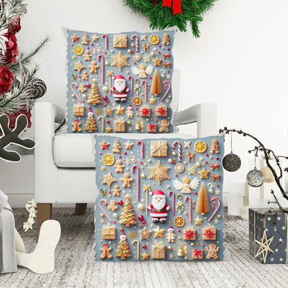 Christmas 3D Gingerbread Pillow Cover