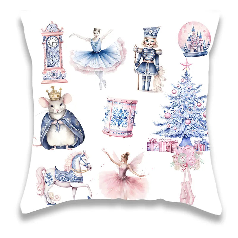 Christmas Purple Pillow Cover