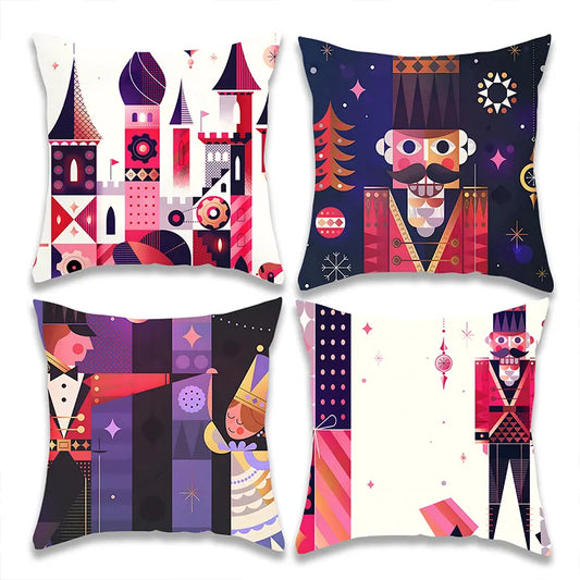 Christmas Nutcracker Pillow Cover