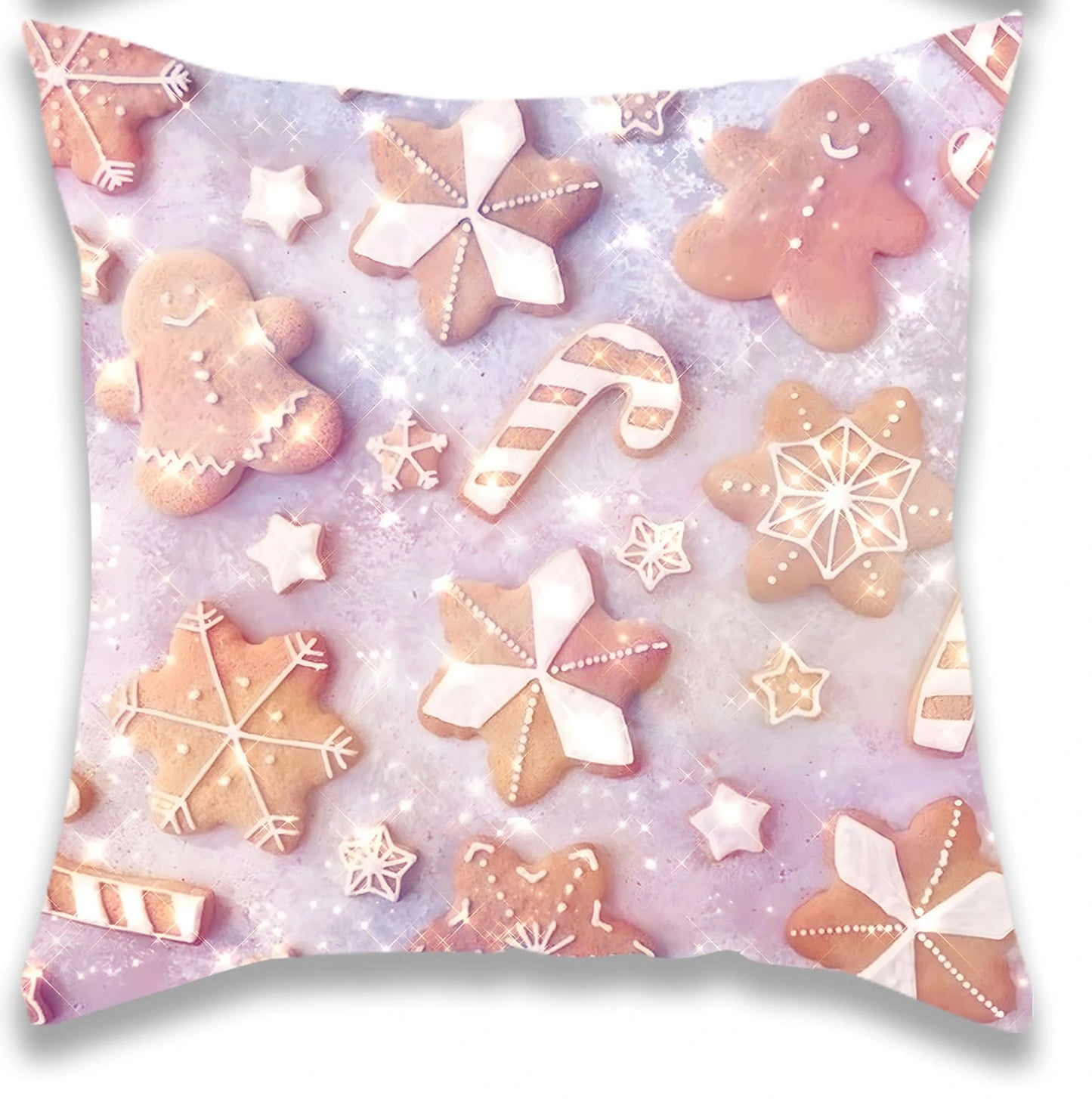 Christmas Pink Candy Pillow Cover